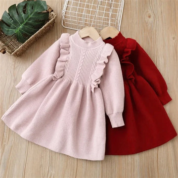 Girls Winter Woolen Dress