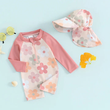 Toddler Swim Set with Hat