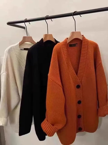 Premium Wool Cashmere Knit Cardigan