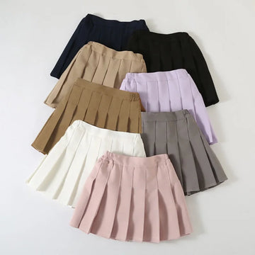 Girls' School Uniform Pleated Skirt