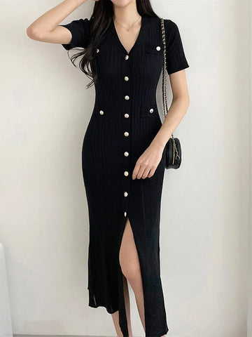 Knitted Midi Dress for Women