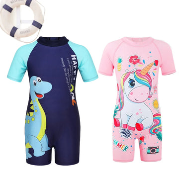 Baby Cartoon Unicorn Swimsuit