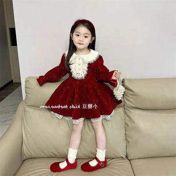 Girls Winter Red Dress