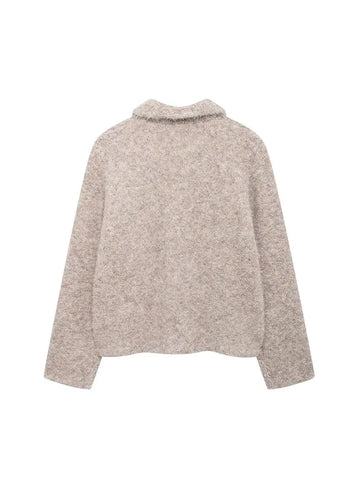 Flower Button Knitted Cardigan