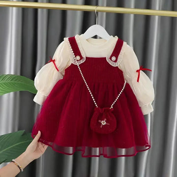Baby Girl Bow Dress Set