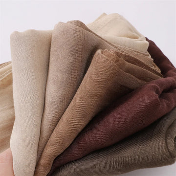 Solid Cotton Rayon Hijab Scarf
