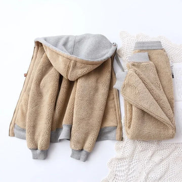 Winter Fleece Hoodie & Pants Set