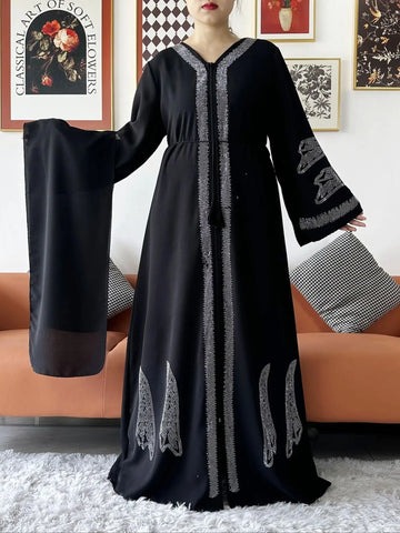 2024 Elegant Chiffon Abaya Dress