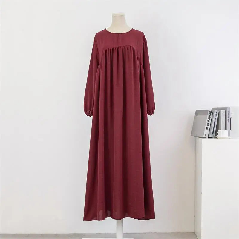 Spring Muslim Loose Maxi Dress
