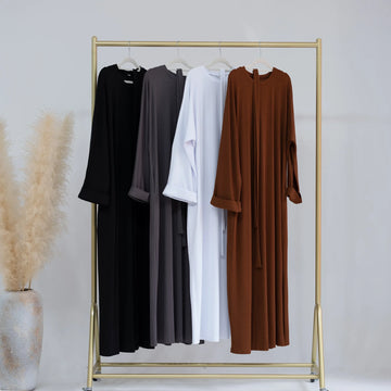 Autumn Winter Muslim Knitted Dress