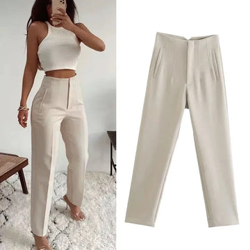 Women High Waist Pencil Pants