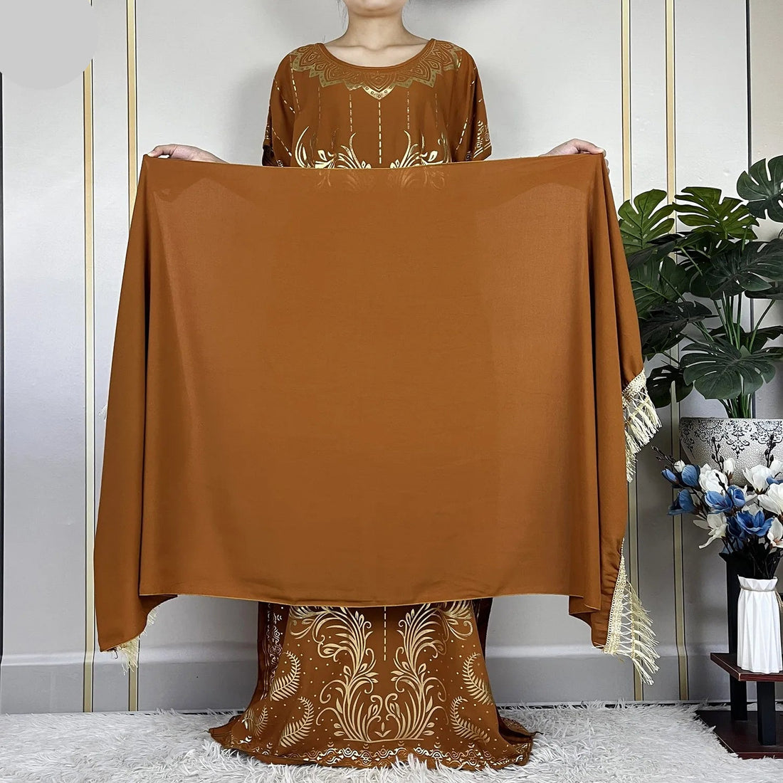 Summer Abaya Cotton Dress