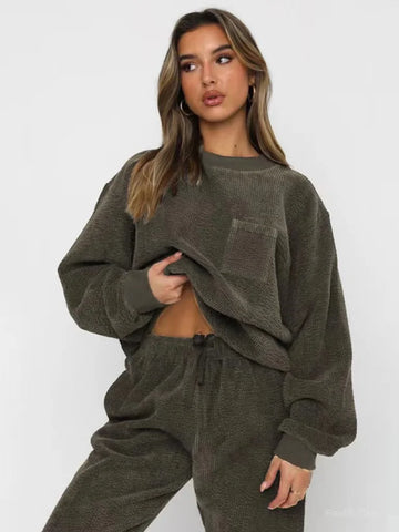 2024 Corduroy Pullover 2-Piece Set