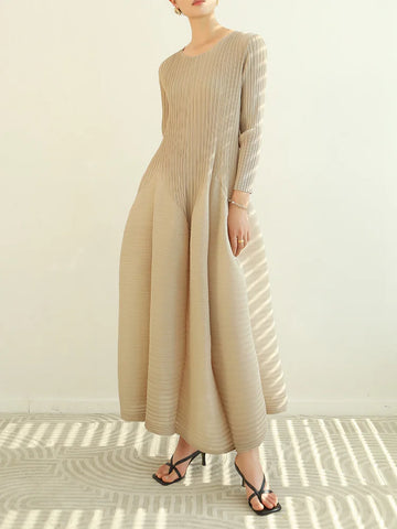 Miyake Pleated Flower Bud Dress