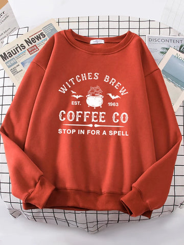 Letter Print Women's Long Sleeve Sweatshirt