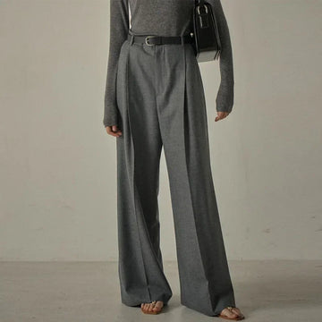 Women Gray Suit Pants