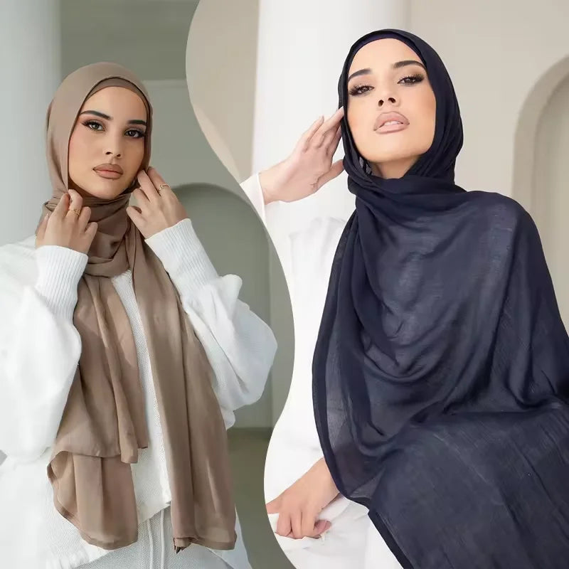Viscose Hijab with Matching Cap