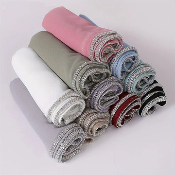 Shiny Diamond Chiffon Hijab Scarf