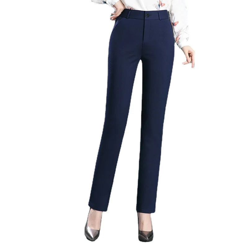 Women High Waist Casual Trousers