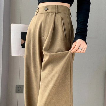 Women High Waist Khaki Pants