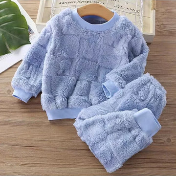 Winter Children's Flange Pajama Set