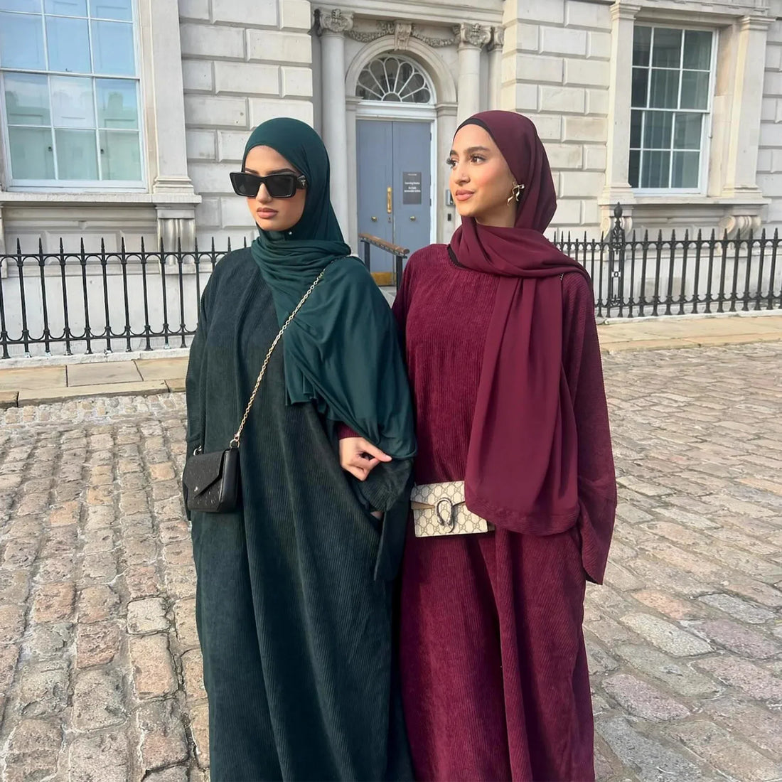 Winter Corduroy Abaya Dress