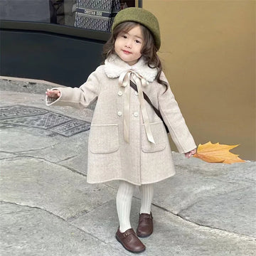 Girls Woolen Winter Coat