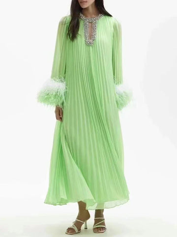 Beaded Feather Vintage Dress