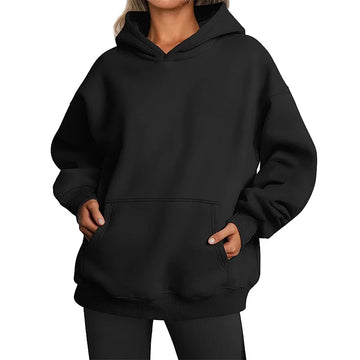 Women’s Solid Hooded Sweatshirt