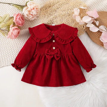 New Baby Girl Bow Princess Dress