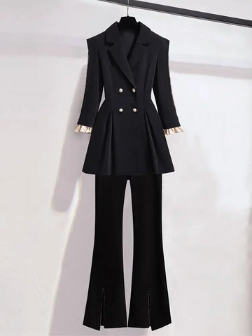 Women's Double-Breasted Suit Set