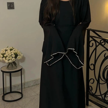 Ramadan Eid Diamond Long Sleeve Muslim Dress