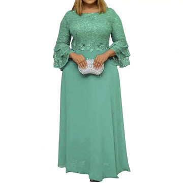 African Ankara Lace Wedding Dress