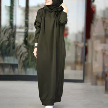 Fashionable Hooded Muslim Dress