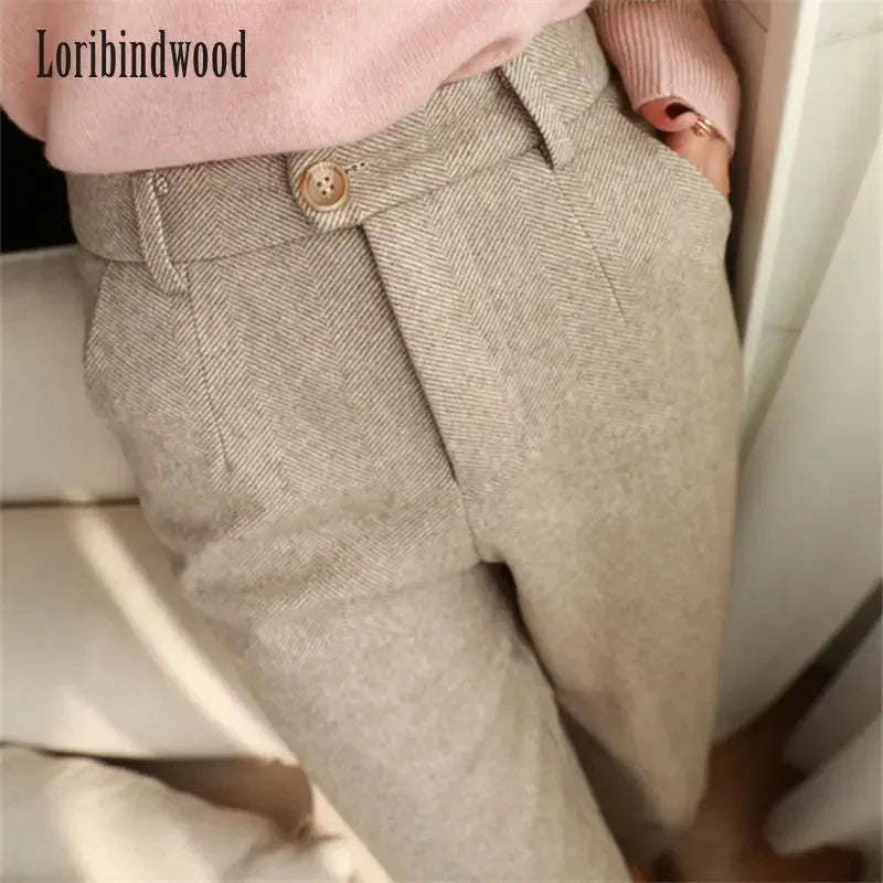 Women Woolen Harem Pants