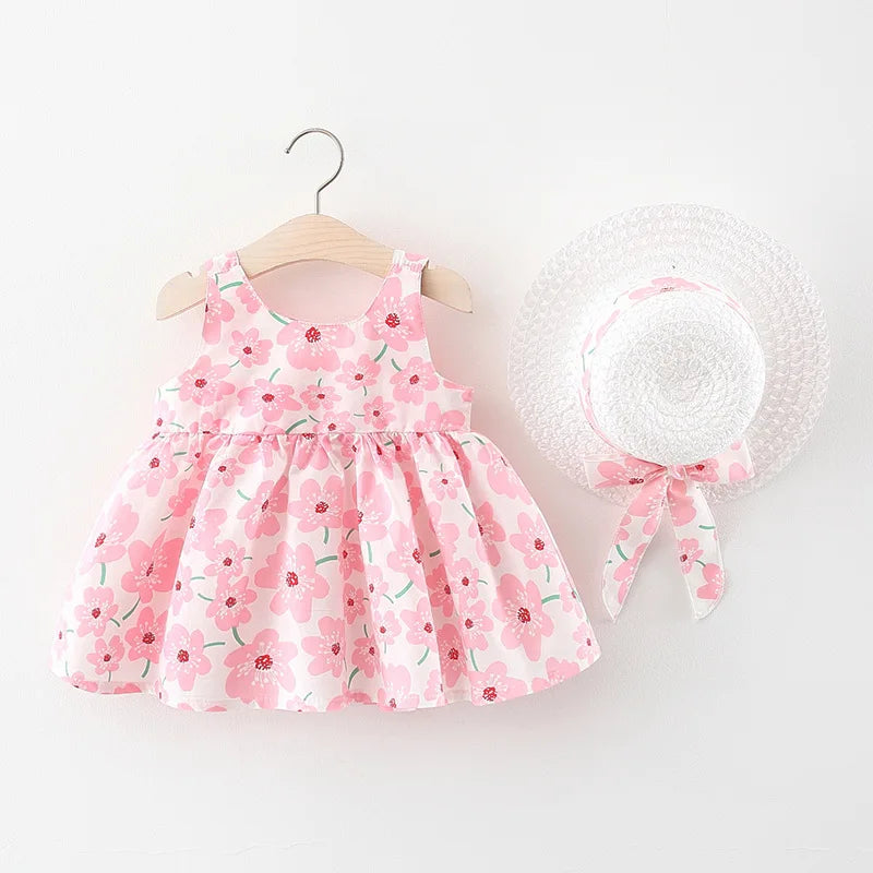 Summer Girl Cotton Dress Set