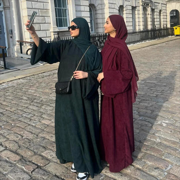 Winter Corduroy Abaya Dress