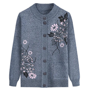 New Print Long-Sleeve Sweater Women