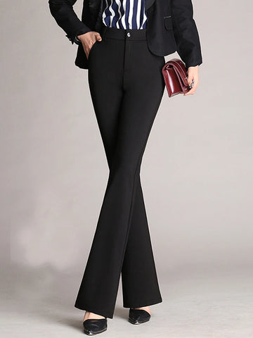 Women High Waist Flare Pants