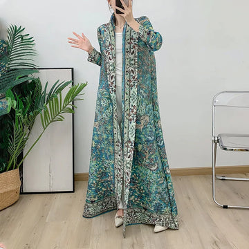 2024 Pleated Skirt Abaya Gown