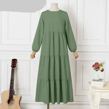 Muslim Tiered Long Dress
