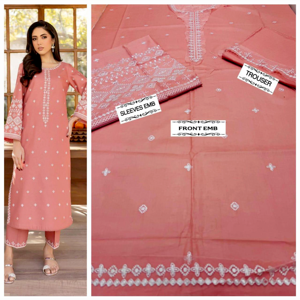 2Pc Embroidery Fancy Hit Article