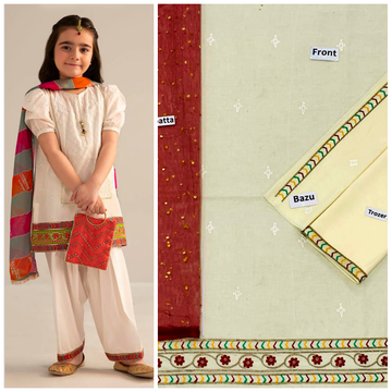 3 pcs Lawn Kids Hit Article