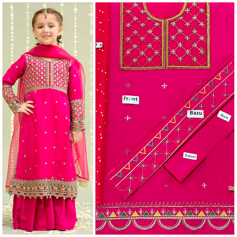 3 pcs Lawn Kids Hit Article