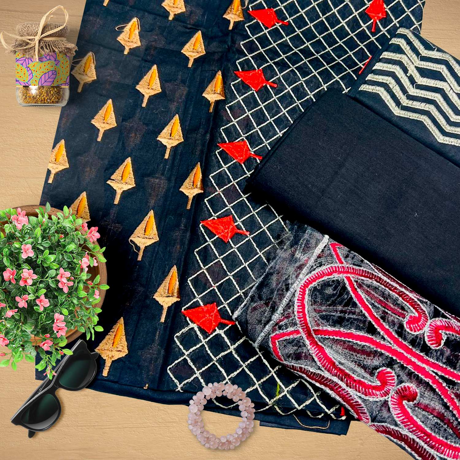 3Pc Printed Maria B Hit Article