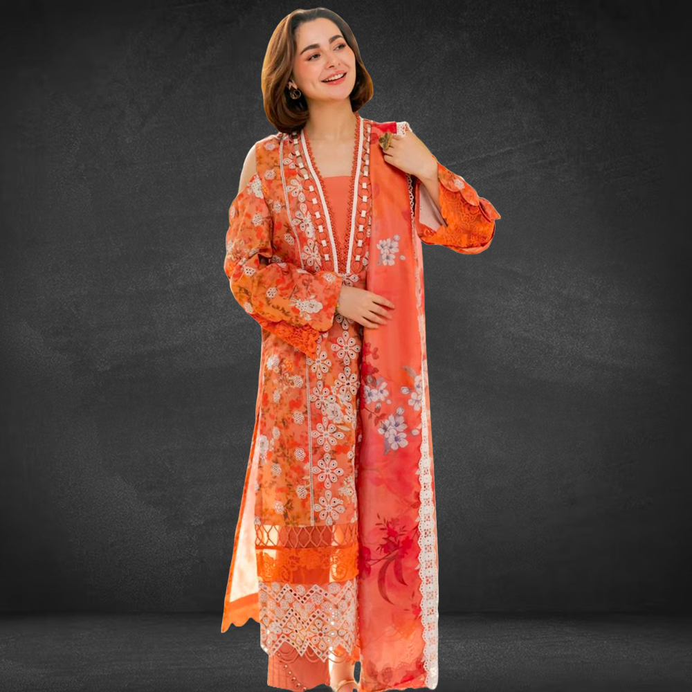 3Pc Fancy Lawn Asfa Nabeel Hit Article