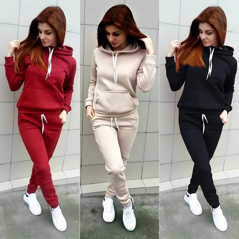 Women's Hoodie Tracksuit Set