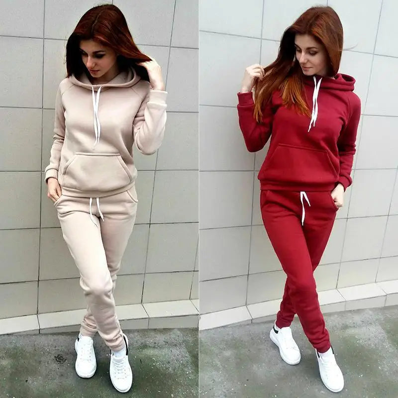 Women's Hoodie Tracksuit Set