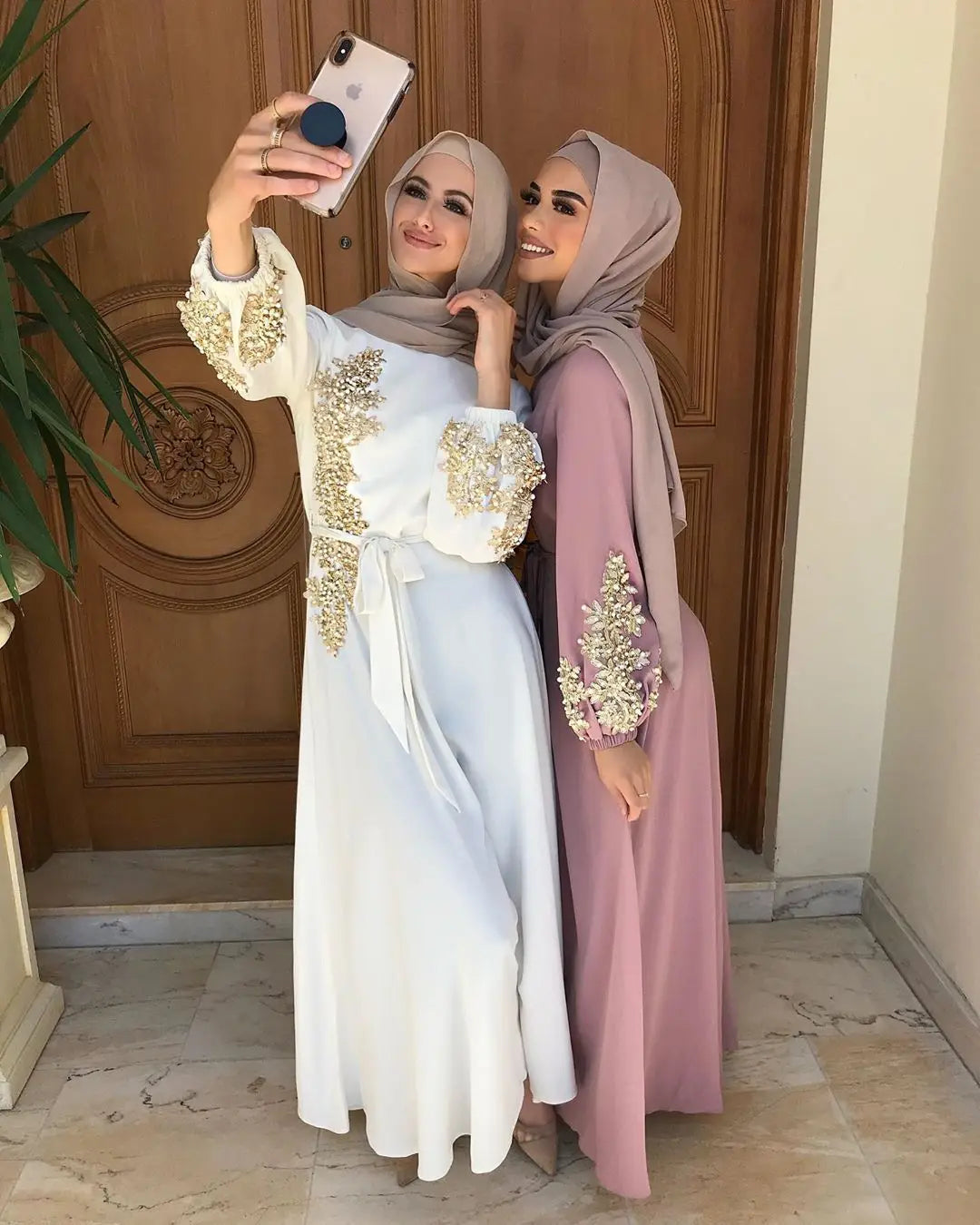 Embroidery Abaya Dubai Turkey Muslim Dress