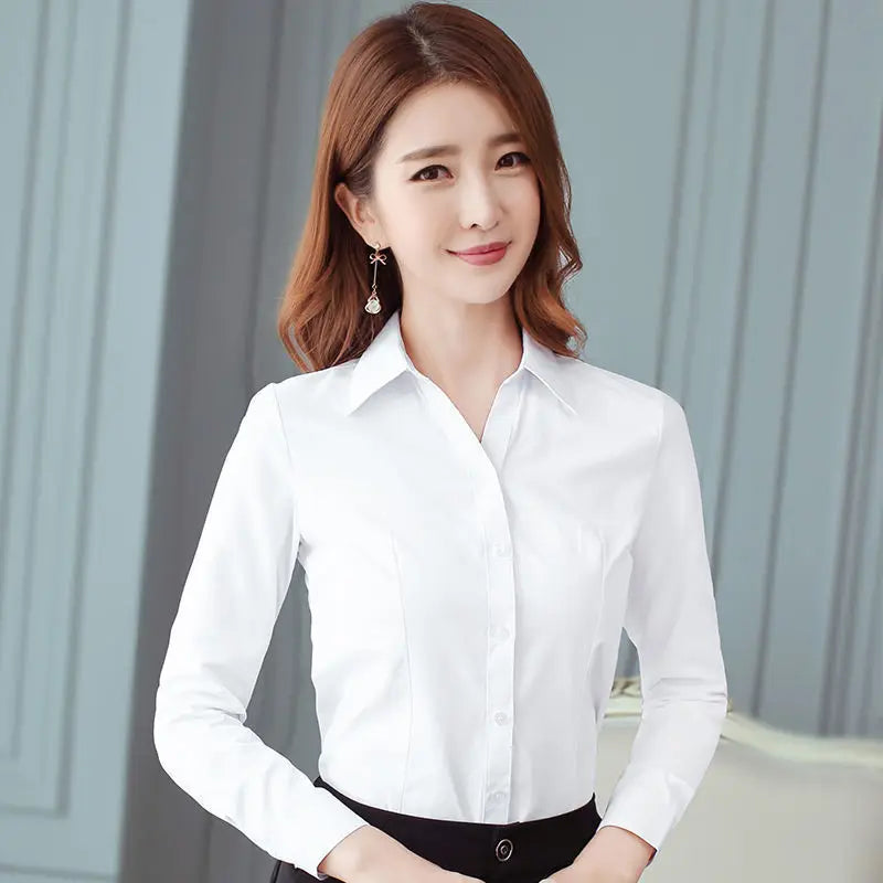 Blue Button-Up Work Shirt